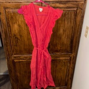 a new day Vibrant Red Midi Dress